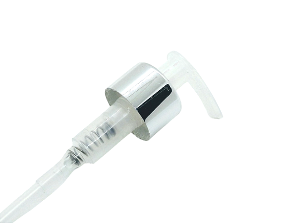 VÁLVULA BICO PATO R28/410 PRATA C TRANSPARENTE
