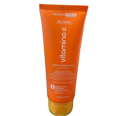 Gel Facial Vitamina C 100g - Dermachem