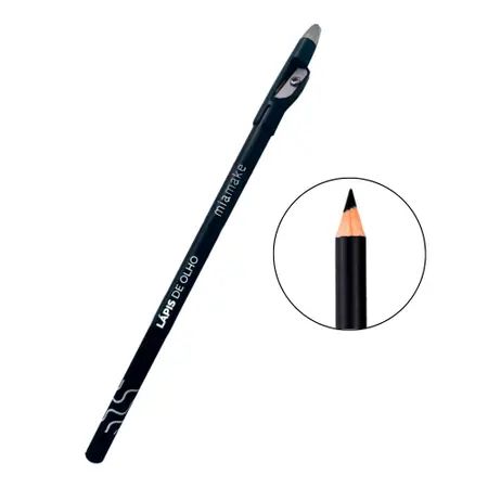 Lápis Preto Para Olhos c/ Apontador - Mia Make