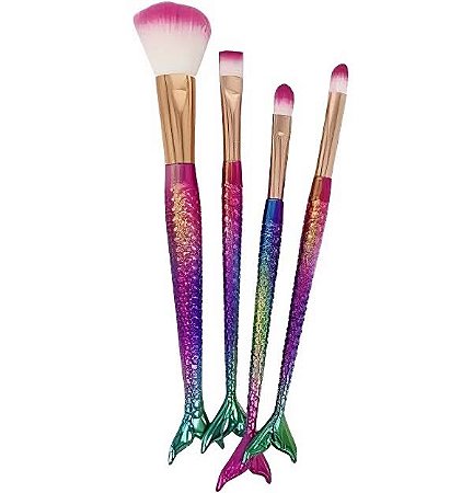 Kit 4 Pincéis Sereia