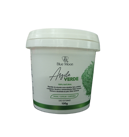 Argila Verde no Pote 100g - Blue Moon