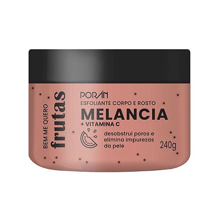 Esfoliante Melancia Corpo e Rosto 240g - Porán