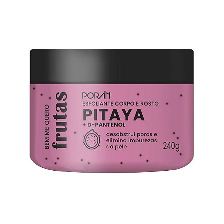 Esfoliante Pitaya Corpo e Rosto 240g - Porán