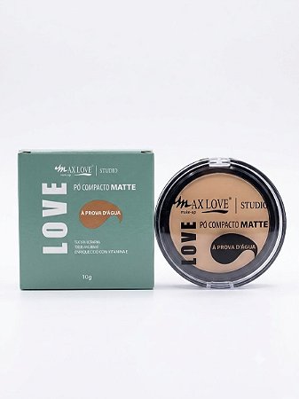 Pó Compacto Matte Á Prova D´Água cor 206 - Max Love