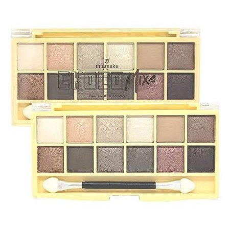 Paleta de Sombras ChocoMix Cor Chocolate ao Leite - Mia Make