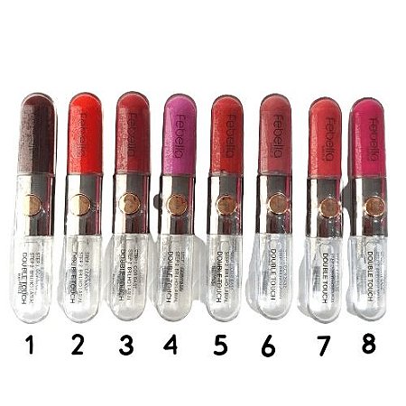 Batom Double Touch Duo Cor 04 - Febella