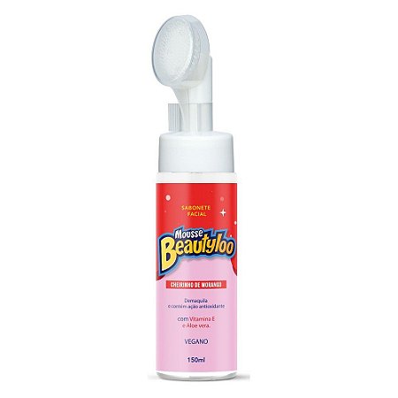 Mousse de Limpeza Cheirinho de Morango - Beautyloo