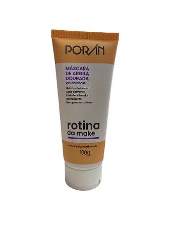 Máscara De Argila Dourada 100g - Porán