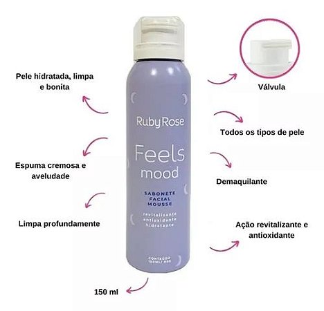 Sabonete Facial Mousse - Ruby Rose