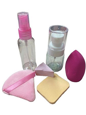 Kit 4 Esponjas + Spray e Pump