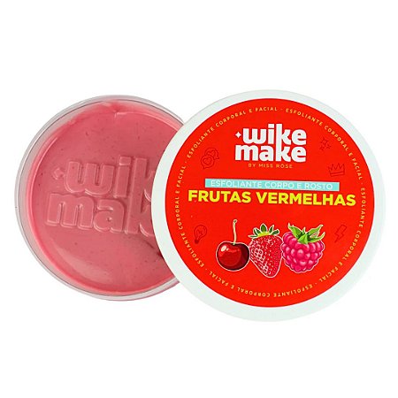 Esfoliante Corpo e Rosto Frutas Vermelhas Wike Make 250g - Miss Rôse
