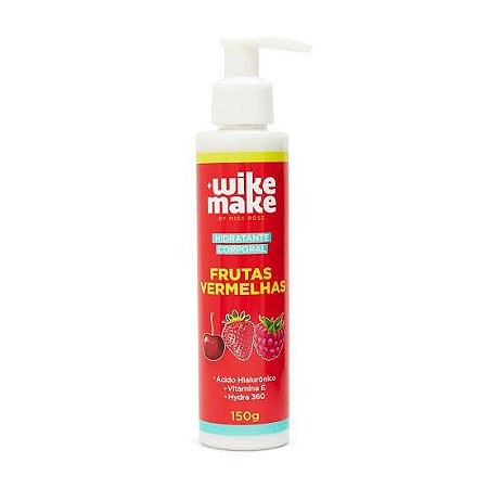 Hidratante Corporal Frutas Vermelhas Wike Make - Miss Rôse