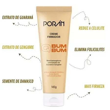Creme Hidratante Q Bumbum 145g - Porán