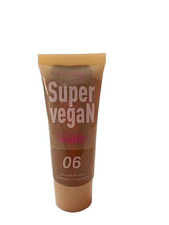 Base Líquida Matte Super Vegana Cor 06 - Febella