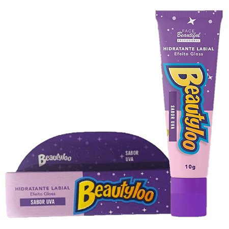 Hidratante Labial Efeito Gloss Sabor Uva 10g -  Beautyloo