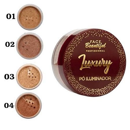 Pó Iluminador Luxury Cor 02 - Face Beautiful