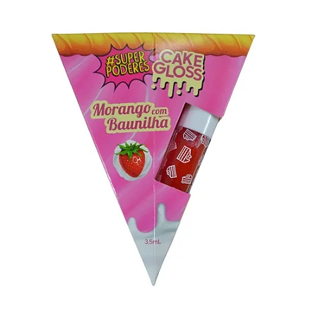 Cake Gloss Morango com Baunilha - Super Poderes