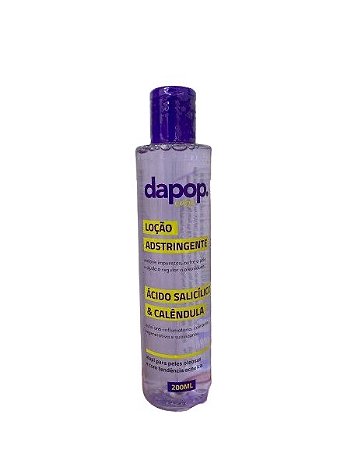 Loção Adstringente Ácido Salicílico e Calêndula 200ml - Dapop