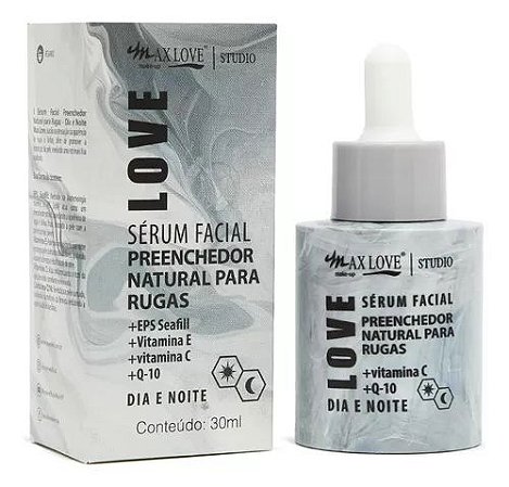 Sérum Facial Preenchedor Natural para Rugas - Max Love