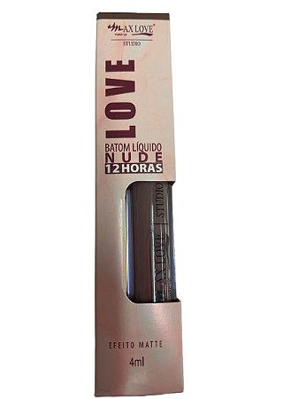 Batom Líquido Matte 12H Cor 90 - Max Love
