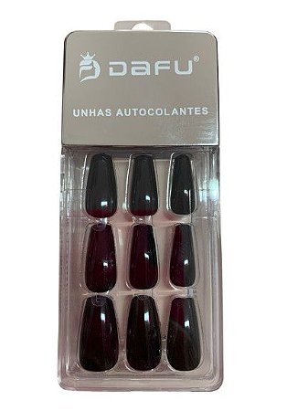 Unha Bailarina Autocolante Preta - DAFU