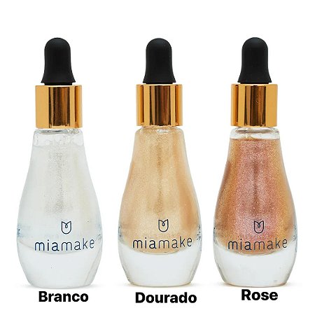 Iluminador Corporal Aqua Glow Dourado - Mia Make