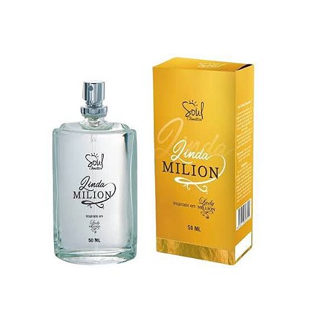 Deo Colônia LINDA MILLION - Soul Cosméticos 50ml