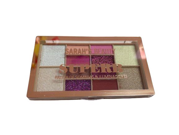 Paleta de Sombras e Iluminadores Superb Cor B - Sarah´s Beauty