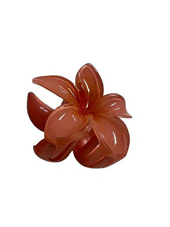 Mini Presilha Flor Laranja