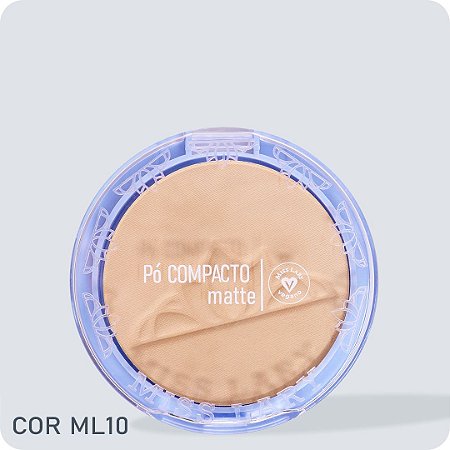 Pó Compacto Matte Cor ML10 - Miss Lary