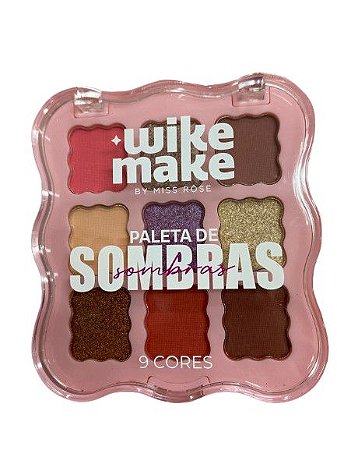 Paleta de Sombras 9 Cores Z01 - Wike Make