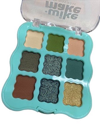 Paleta de Sombras 9 Cores Z02 - Wike Make