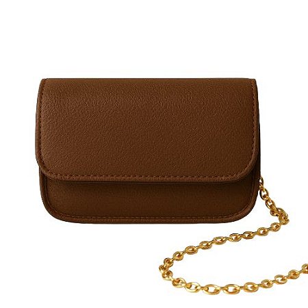 Bolsa Transversal Marrom