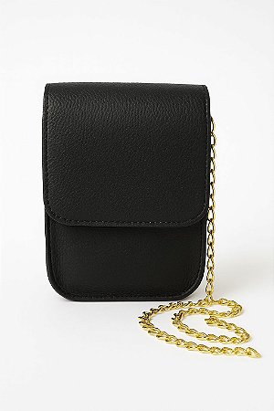 Bolsa Transversal Quadrada Preta