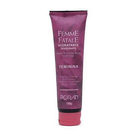 Hidratante Desodorante Femme Fatale Feminina 130g - Porán