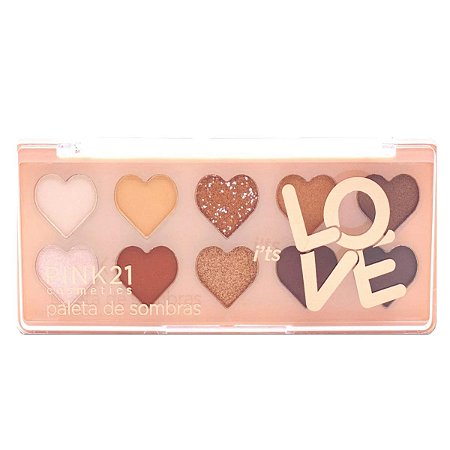Paleta de Sombras Coração Cor 2 - Pink 21