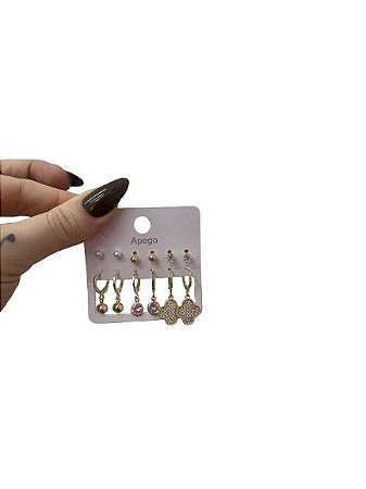 Kit Brincos Dorado N° 4 - NÃO HÁ TROCAS