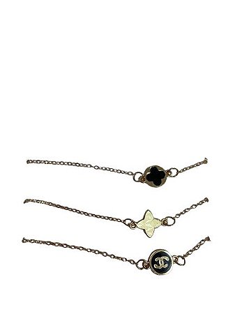 Kit 3 Pares Pulseiras Trevo