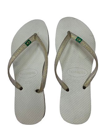 Chinelo Havaianas Cor Off N35/36 - NÃO HÁ TROCA