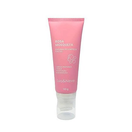 Espuma de Limpeza Facial Rosa Mosqueta - Lua e Neve