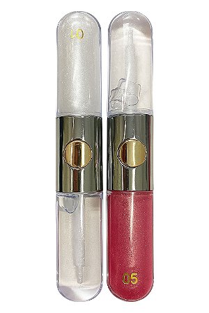 Brilho Labial Perolado e Glitter Cor 06 - Lua e Neve
