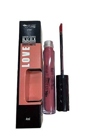 Batom Líquido Matte Nude 24 horas 313 - Max love