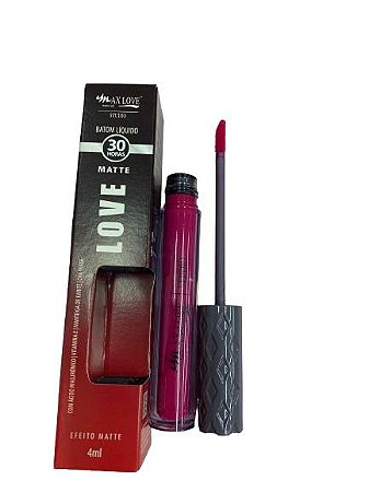 Batom Líquido Matte 30 horas 607 - Max love