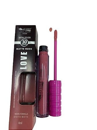 Batom Líquido Matte Nude 30 horas 661 - Max love