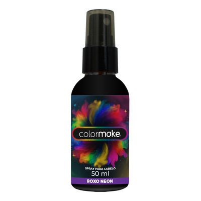 Spray para Cabelo Roxo Neon - Colormake