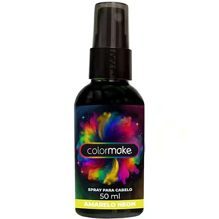 Spray para Cabelo Amarelo Neon - Colormake
