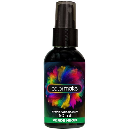 Spray para Cabelo Verde Neon - Colormake