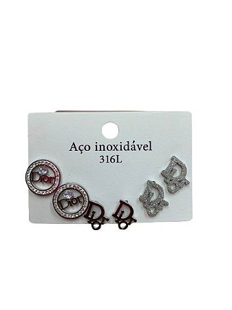 Brinco Dior Aço Inoxidável N°207