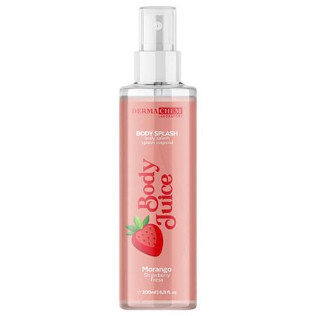 Body Splash Juice Morango 200ml - Dermachem