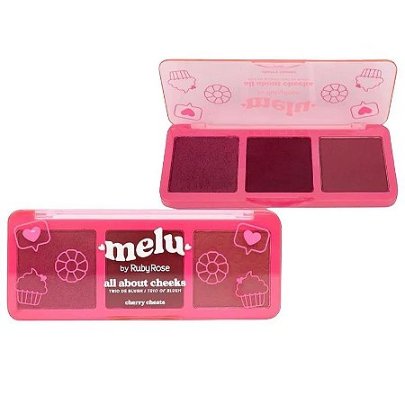 Trio de Blush All About Cheeks Cor Cherry Cheats - Ruby Rose